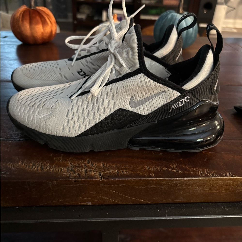 Nike Air Max 270 White and Black Sneakers